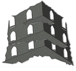 Three Storey Ruins (4 Pack)