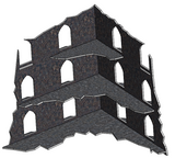 Three Storey Ruins (4 Pack)