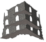 Three Storey Ruins (4 Pack)